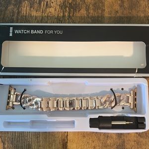 Apple Watch compatible rose gold color strap NIB, 38/40/41mm